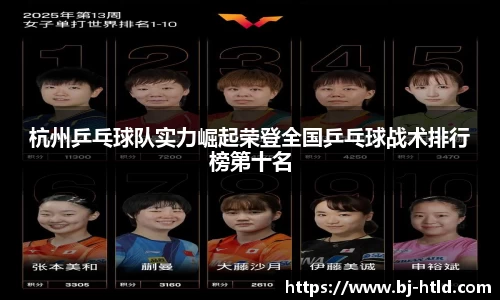 杭州乒乓球队实力崛起荣登全国乒乓球战术排行榜第十名